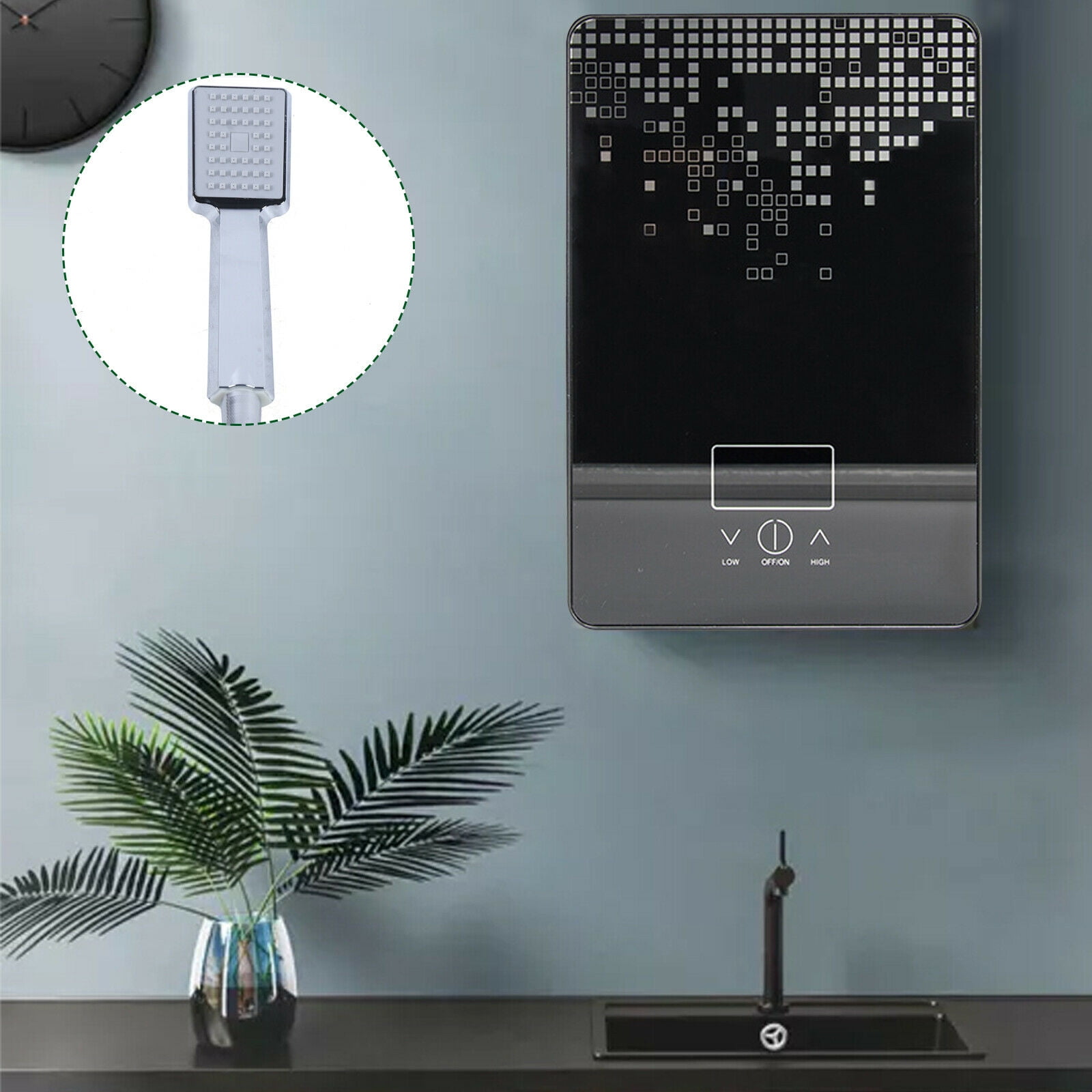 220V Instant Electric Tankless 6500W Home Hot Water Heater for Whole House