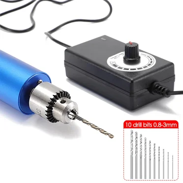 220V Mini Electric Drill Variable Speed Electric Drill Rotary Tool Mini Grinding Machine for High Precision Polishing Engraving