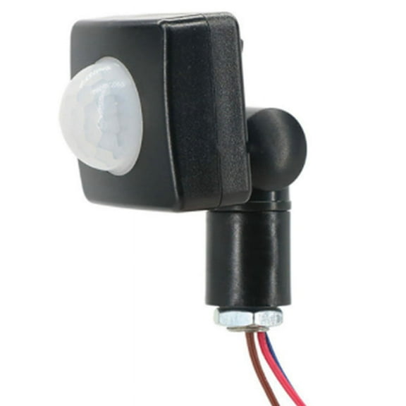 220V Mini Human Body Sensor Body Sensor Switch LED Flood Light PIR Motion Sensor Adjustable Black