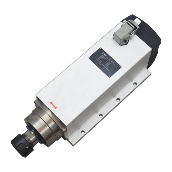 220V Square Spindle Motor 18000rpm Flanged CNC Spindle with ER32 Collet Nut