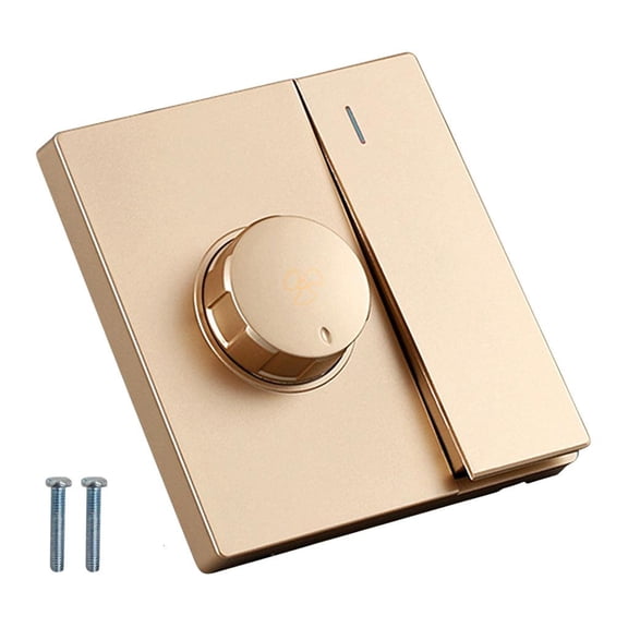 220V Universal Adjustment Ceiling Fan Speed Control Switch Wall Button Dimmer Switch Stepless Gears Fan Speed Adjuster