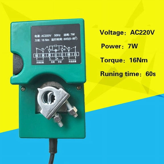 220V air damper controller air value actuator with 5 position controller switch 17/32/60S manual electric actuated control valve