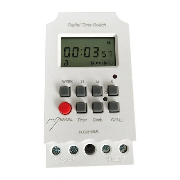 220VAC 25A KG316S Digital 1 Second Timer Switch Automatic Electronic Programmable Powe y2572