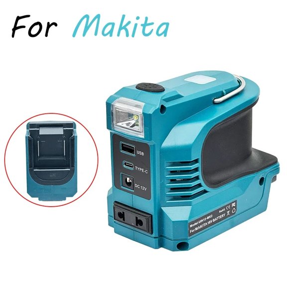 220W Power Inverter DC 18V 21V To AC 220V USB Type-C DC Adapter for MA*KITA 18V tools