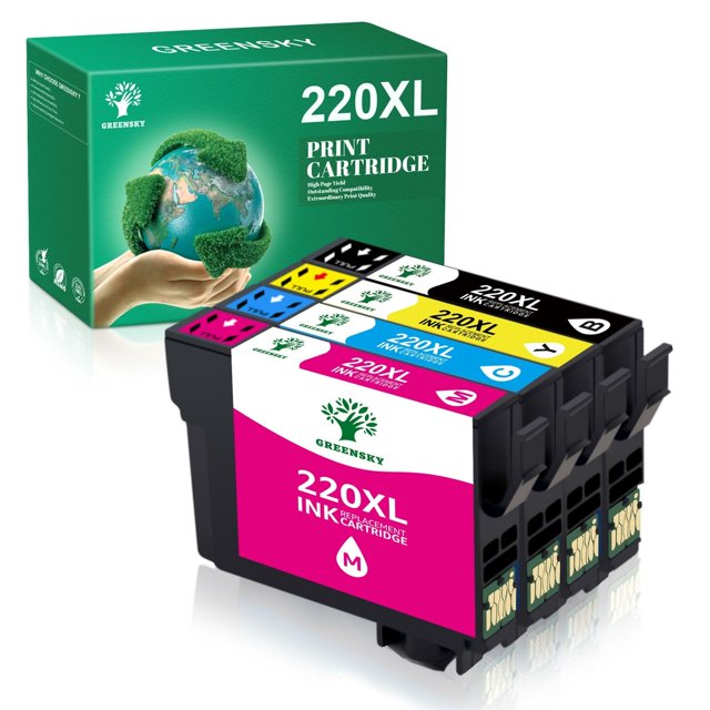 220XL 220 Ink Cartridges Replacement for Epson WF2760 WF2750 WF2630 WF2650 WF2660 XP320 XP