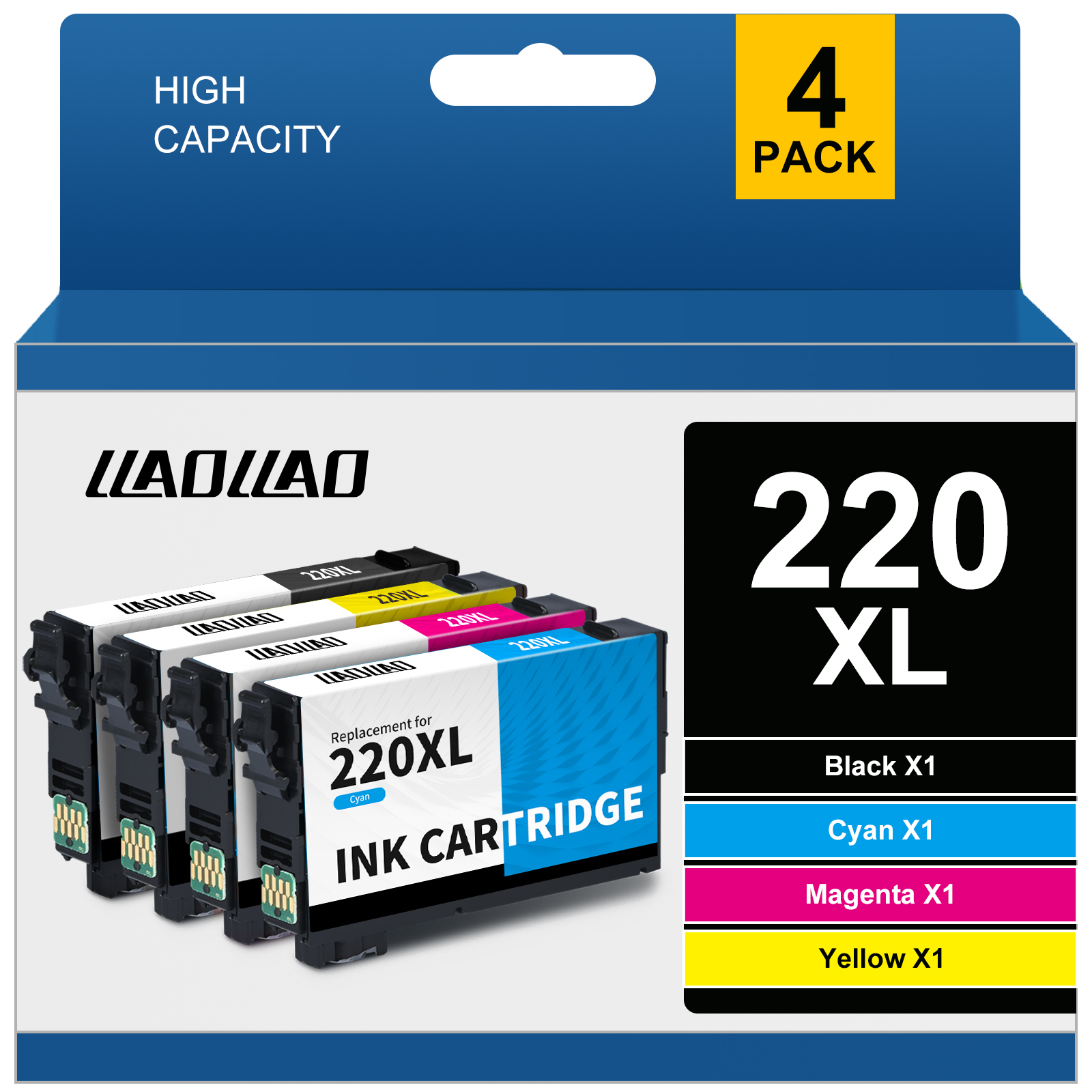 220XL Ink Cartridge for Epson 220 Ink for Epson WF2760 WF2750 WF2650