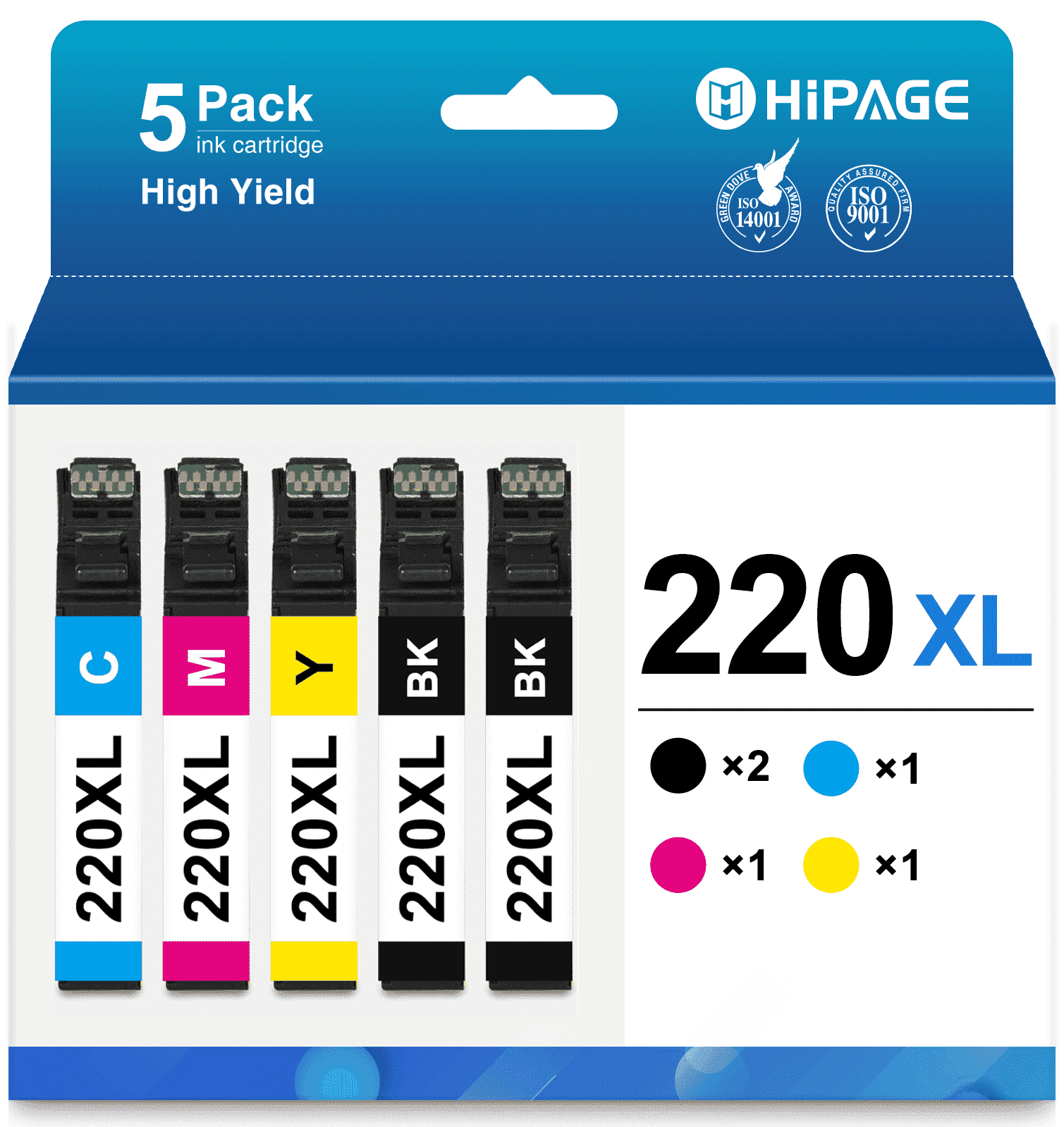 220u Ink 220XL Ink Cartridge Compatible for Epson 220 Ink for Epson Ink 220 for ...