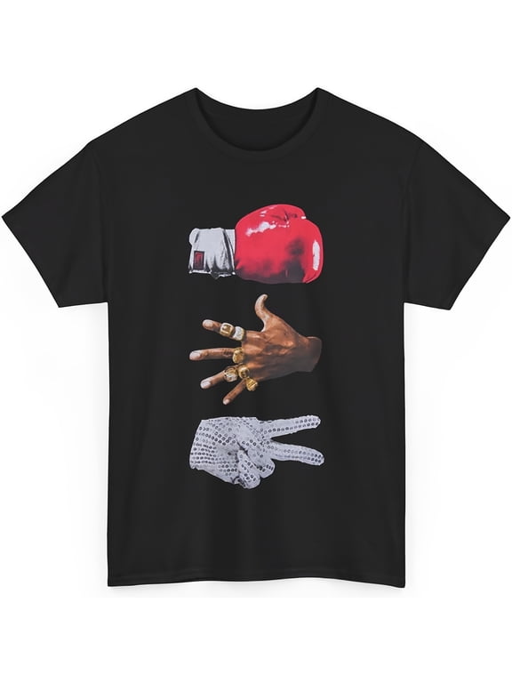 220g 100% Cotton - 3 Mikes Graphic T Shirt for Men Tyson Jackson Short Sleeve Tees