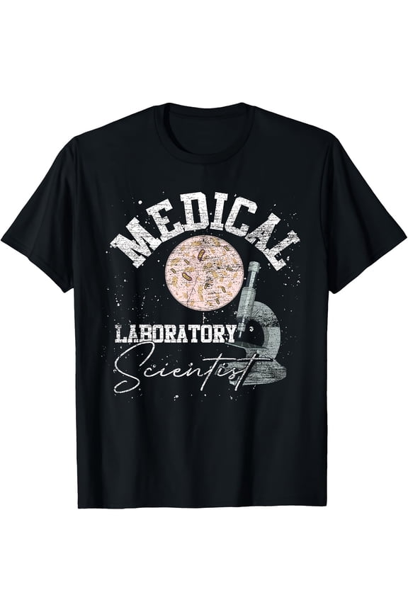 220g 100% - Medical Lab Technologist Medical Laboratory Scientist T-Shirt | Casual Style, Regular Fit, Crew Neck, All-season, Print Pattern, Long Sleeve