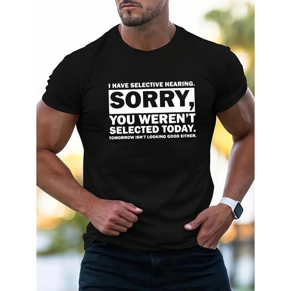 220g Thickened Boutique Cotton Round Neck Short Sleeve Funny Letter Printed T-Shirt - High-Quality Summer Men's Clothing - Breathable, Soft, and Comfortable Casual Wear for Outdoor Activities