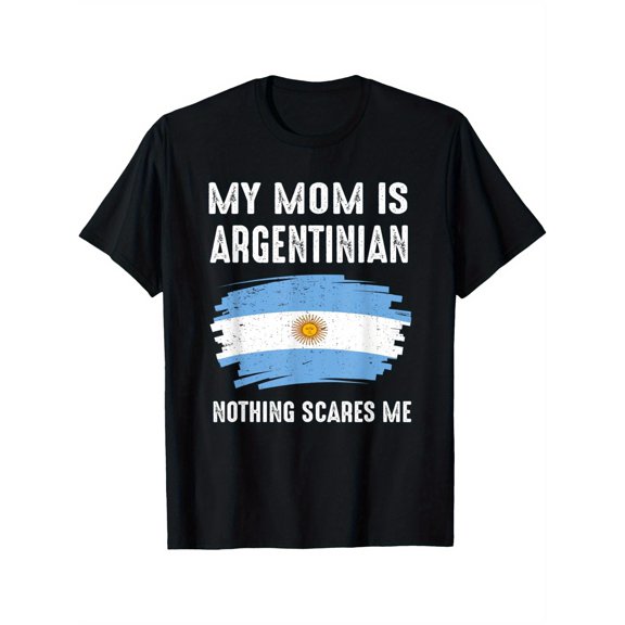 220gsm Soft Casual Short Sleeve Tee with "Nothing Scares Me" Slogan, All-Season Comfort, Machine Washable, Daily Wear, Bold Graphic Shirt, Durable Fabric