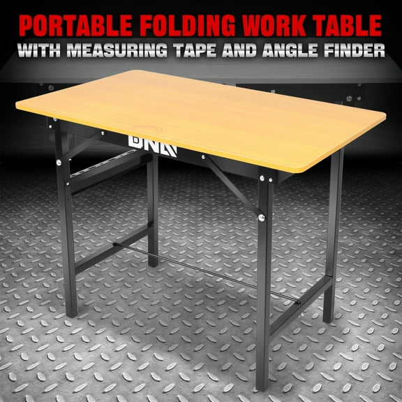 220lbs. Capatity Foldable Workbench Work Table w/ Measuring Ruler & Angle Finder