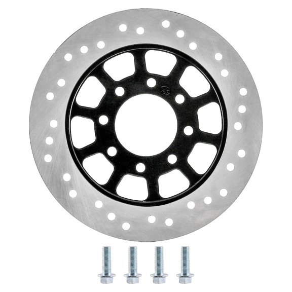 220mm Rear Brake Disc Rotor for Quad ATV Buggy Go Kart UTV 4 Wheelers Quad Buggy, Heavy Duty Alloy Steel, 58mm Inner Diameter