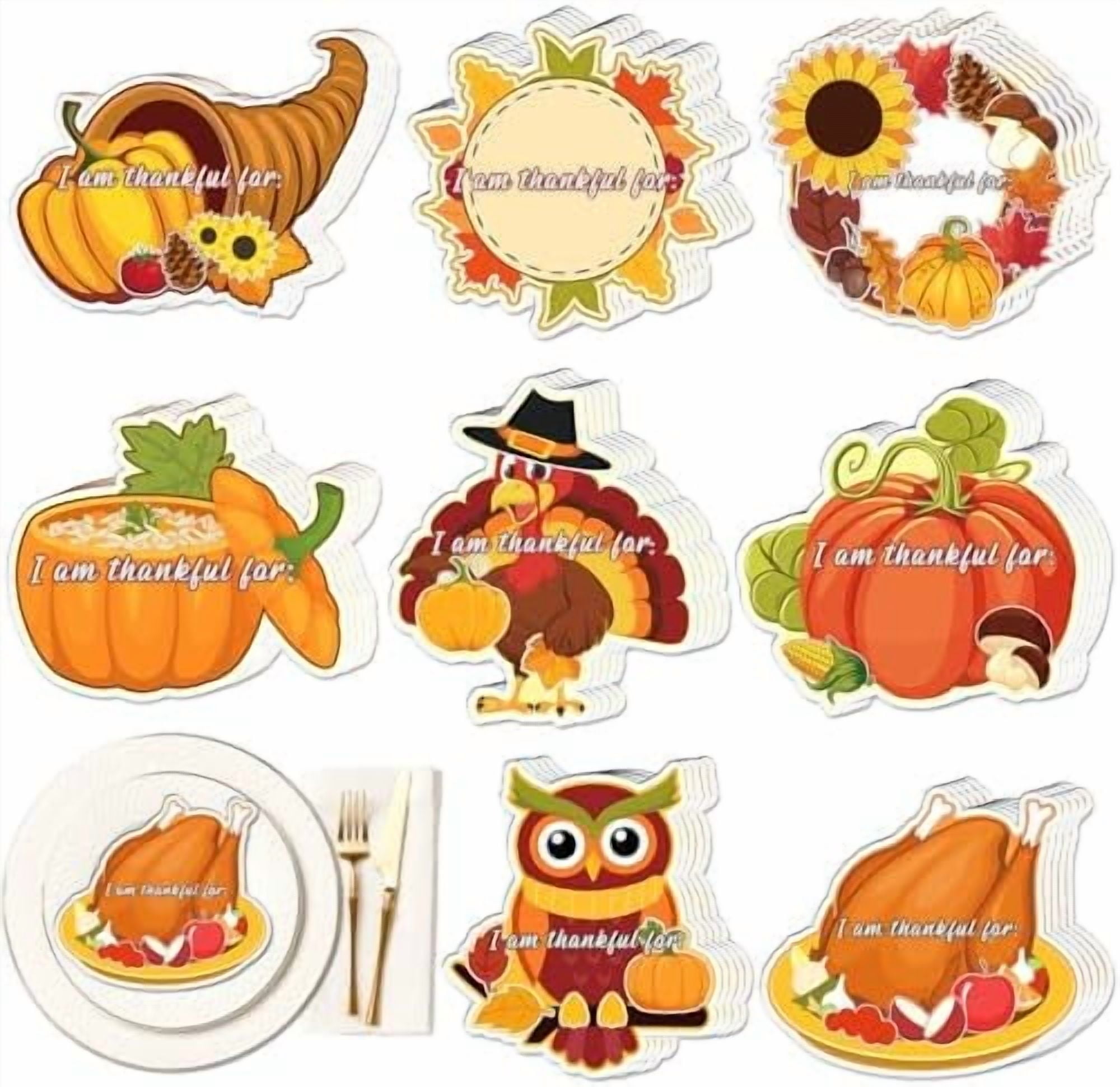 220pcs Thanksgiving Place Cards for Table Decor – Fall Turkey Pumpkin ...