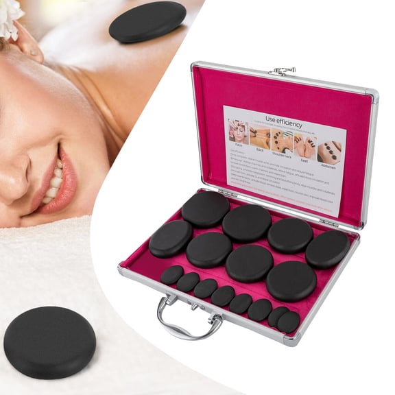 220w 110v Stone Therapy Volcanic Stones Volcanic Stones KitWith Different Sizes Hot Massage Stone Set