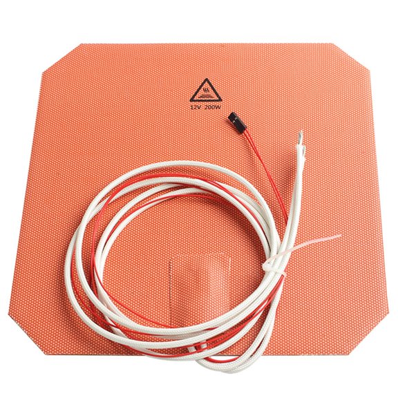 220x220mm 200W 12V Flexible Silicone Heater for Anycubi 3D Printers Heated Bed