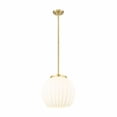 thumbnail image 1 of Innovations Lighting - White Venetian - 1 Light Stem Hung Pendant In Modern, 1 of 7
