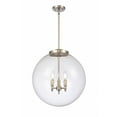 thumbnail image 1 of 221-3S-SN-G202-18-LED-Innovations Lighting-Beacon - 3 Light Pendant In Industrial Style-19 Inches Tall and 18 Inches Wide Brushed Satin Nickel Clear, 1 of 1