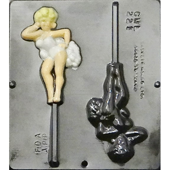 221 Dancing Girl Lollipop Chocolate Candy Mold