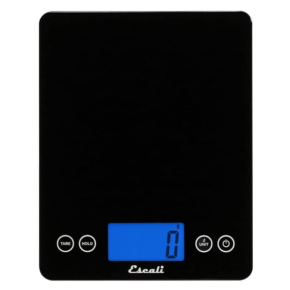 2210IB ArtiXL Extra-Large Glass Digital LCD Display Kitchen Scale, Measures Liquid and Dry Ingredients, Tare Function, 22lb Capacity, Black