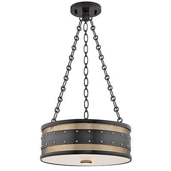 2216-AOB-Hudson Valley Lighting-Gaines - Three Light Pendant-Aged Old Bronze Finish