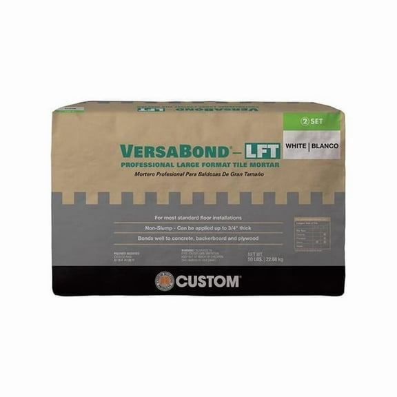 221826 50 lbs Versabond - Left Fortified Medium Bed Mortar - White