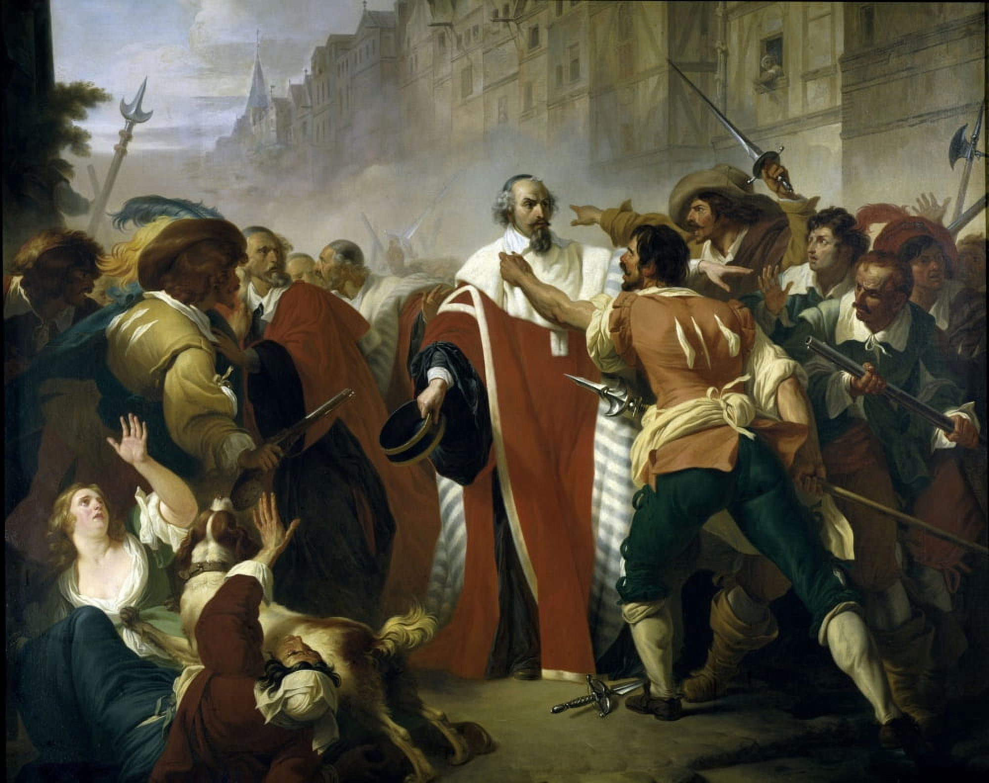 2219 Francois Dupre Xavier (1803-1871) French School Canvas Art - (36 x 24)