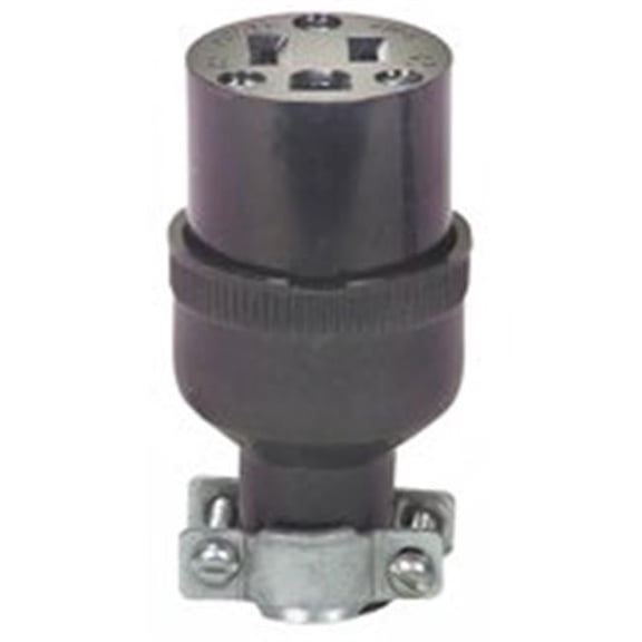222-BOX Rubber 3Wire Grounded Connector