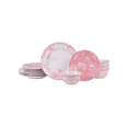 thumbnail image 1 of 222 Fifth Adelaide Round Porcelain Dinnerware Set, 12-Piece, Pink Blush Toile, 1 of 8