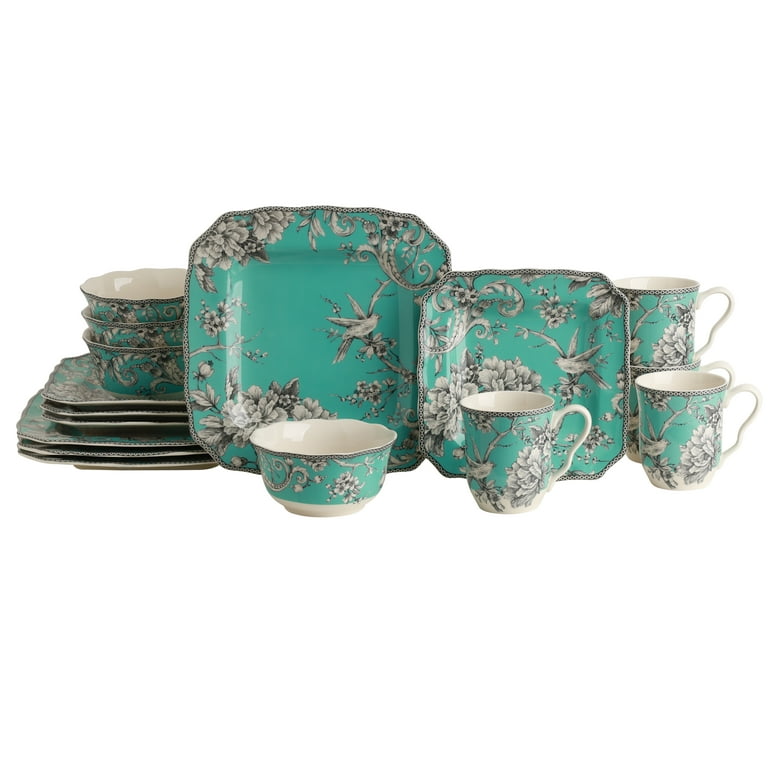 222 Fifth Floral Dishware Adelaide Square Porcelain Dinnerware