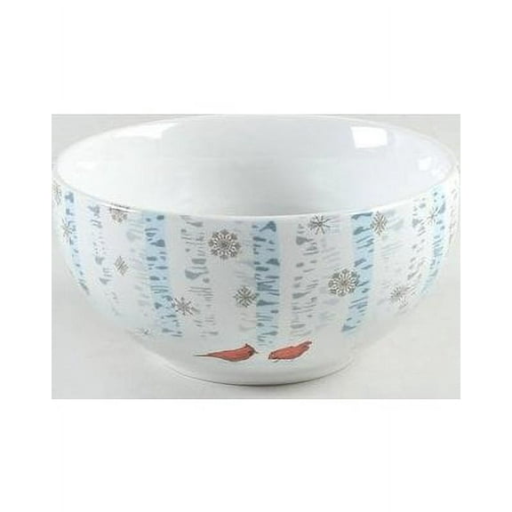 222 Fifth Cardinal in the Woods Soup/Cereal Bowl, Set of 4