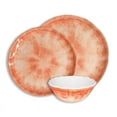 thumbnail image 1 of 222 Fifth Fountain Coral 12-Piece Melamine Dinnerware Set, 1 of 7