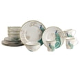 thumbnail image 1 of 222 Fifth Peacock Garden 16-Piece Porcelain Dinnerware Set, Blue White, 1 of 9