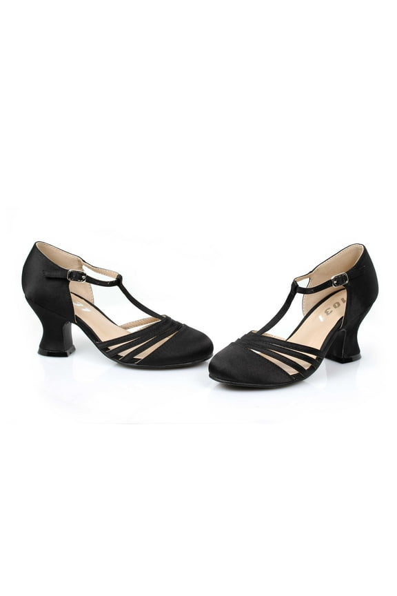 222-LUCILLE, 2" Heel Satin Dance Shoe
