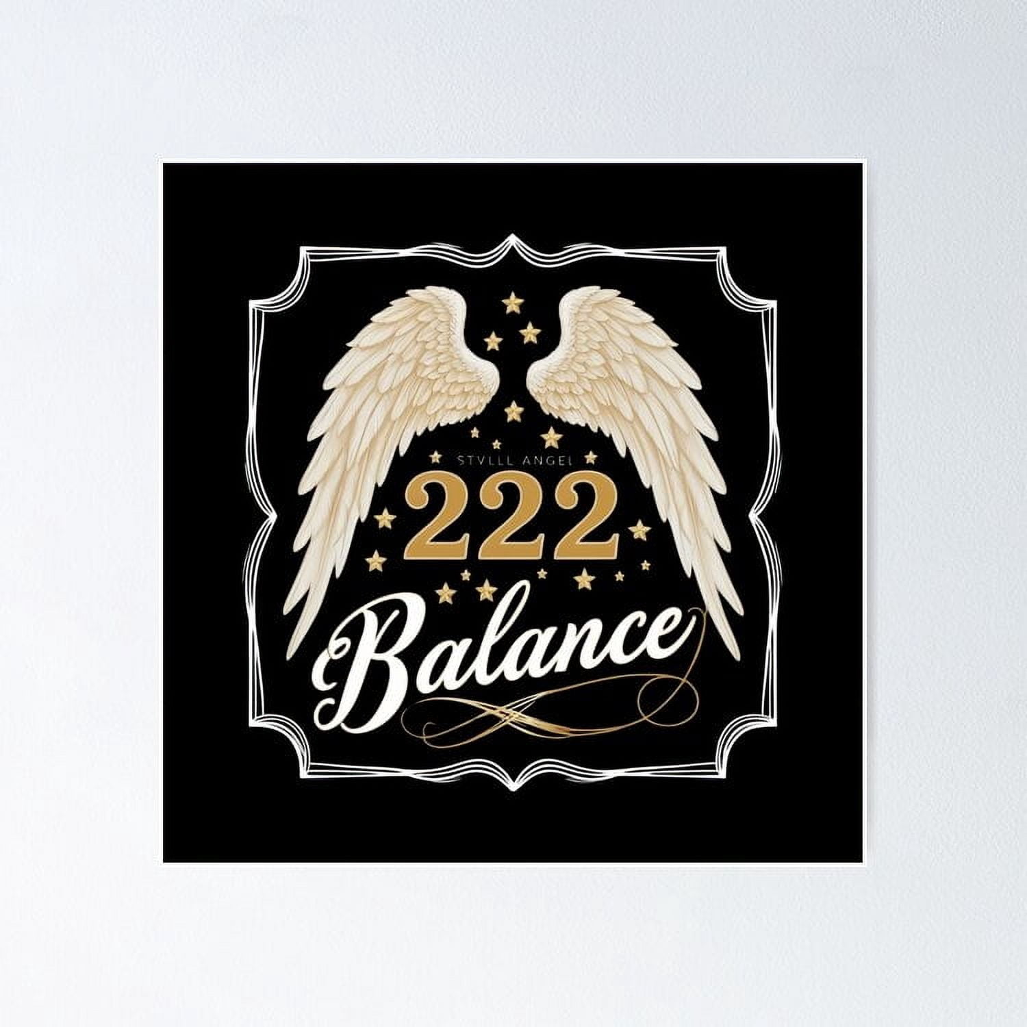 222 Magical Angelic 222 Manifestation Design UNFRAMED Poster, 16x24 ...