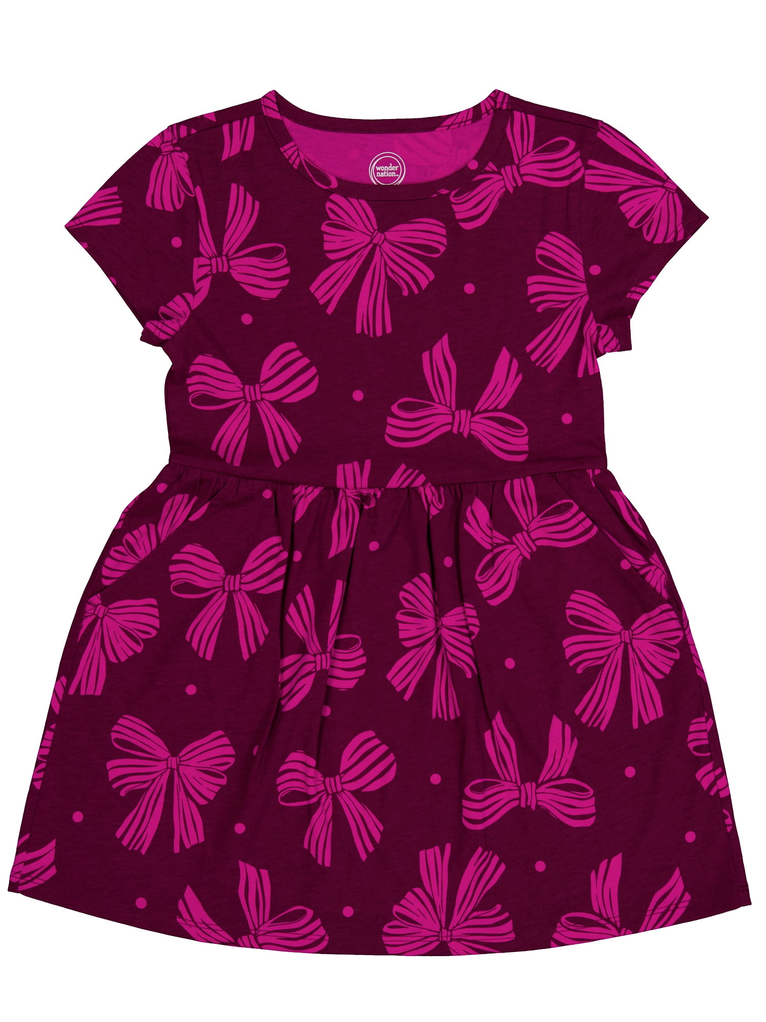 Girls Short Sleeve Play Dress, Sizes 4-18 & Plus