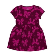 WONDER NATION Girls Short Sleeve Play Dress, Sizes 4-18 & Plus