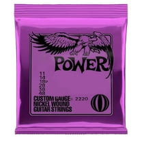 2220 Electric Guitar Strings Power Slinky Pure Nickel Light Gauge Electric Guitar Strings, Precision Manufactured for Optimum Performance and Balanced Guitar Tone, 11-48 Gauge