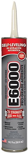 222011 2 Pack 10.2 oz. E-6000 High Viscosity Industrial Strength Adhesive, Clear