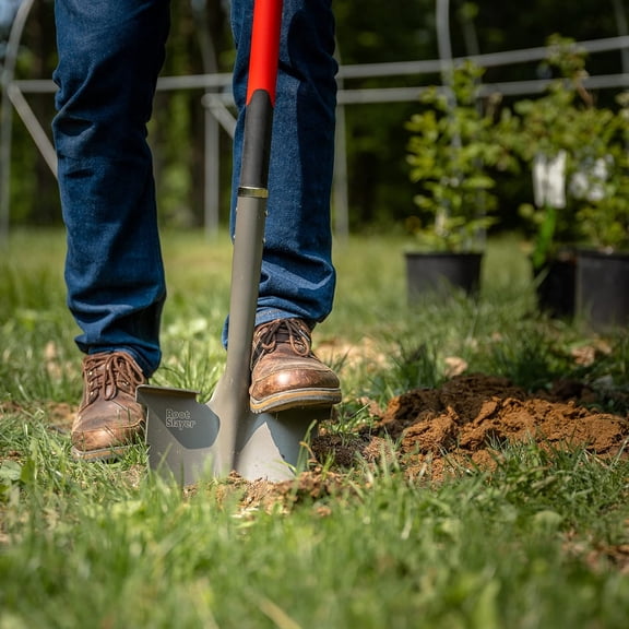 22211, Round Head Shovel, Red