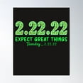 thumbnail image 1 of 22222 Twosday Expect Poster Wall Art, Modern Wall Decor For Living Room Bedroom, 8x12 UNFRAMED, 1 of 3