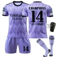 thumbnail image 1 of 2223 Real Madrid Away Purple Purple No. 9 Benza 14 Champions Memorial Edition 20 Veninus 10 Modric, 1 of 12