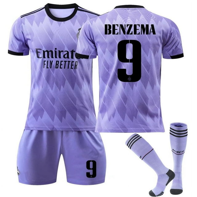 2223 Real Madrid Away Purple Purple No. 9 Benza 14 Champions Memorial Edition 20 Veninus 10 Modric