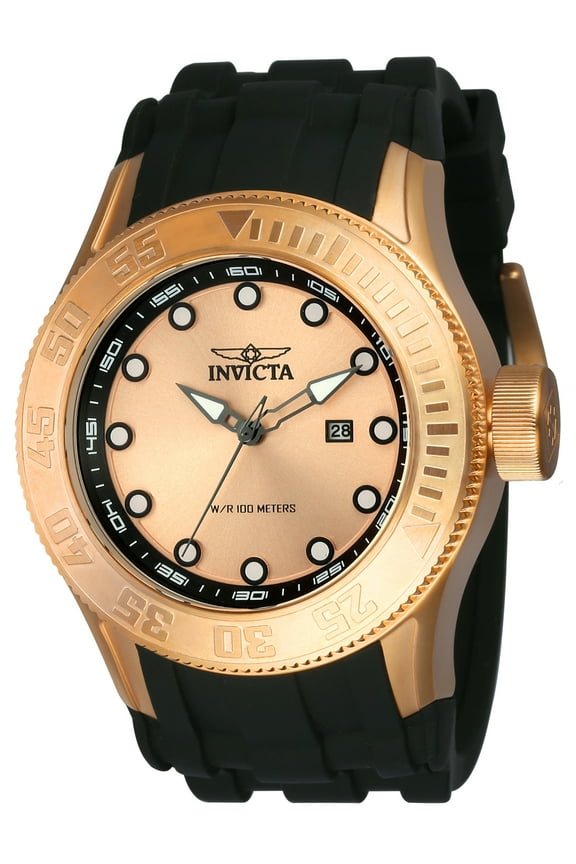 22247 Men's 'Pro Diver' Quartz Stainless Steel and Silicone Casual Watch