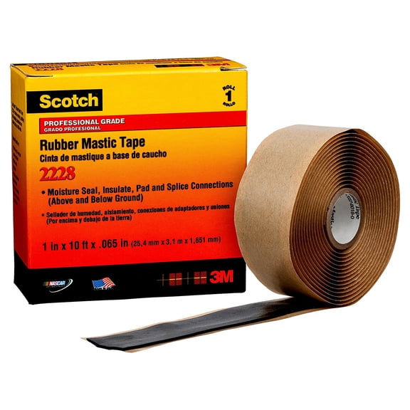 3M 2228-1X10Ft Rubber Mastic Tape - Package Qty 12