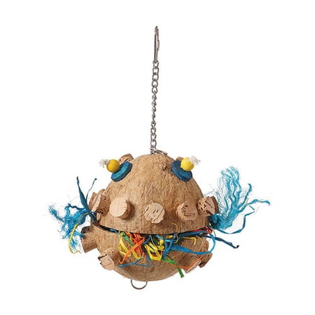 2228 Foraging Coco Cork Medium Bird Toy