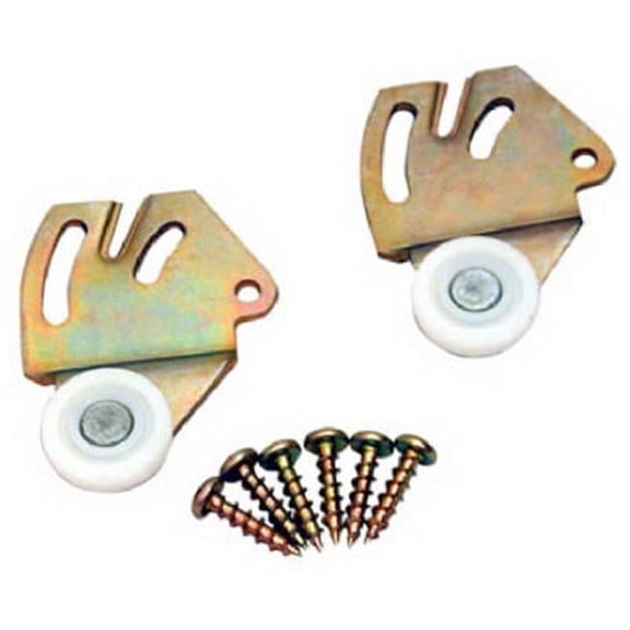 2228PPK2 Pair 0.38 in. Offset 2 Wheel Bypass-Sliding Door Hangers