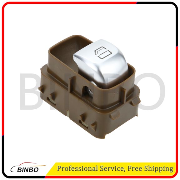 2229051904 Right Side Window Master Switch Power Window Switch Button Brown