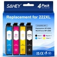 thumbnail image 1 of 222XL Ink Compatible for Epson 222 Ink Cartridges for Expression Home XP-5200 Workforce WF-2960 Printer ink (4-Pack), 1 of 8