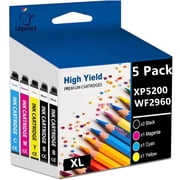Ink Compatible for Epson Ink Cartridges for Expression Home XP-5200 Workforce WF-2960 Printer ink (5-Pack)